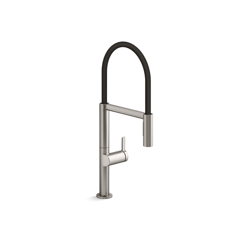 KOHLER K-28267-VS Components Semi-Professional Kitchen Sink Faucet With Two-Function Sprayhead - Vibrant Stainless