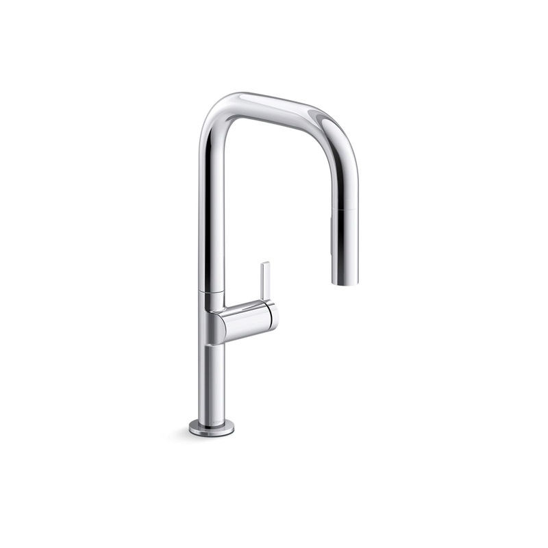 KOHLER K-28269-CP Components Pull-Down Kitchen Sink Faucet With Two-Function Sprayhead - Polished Chrome