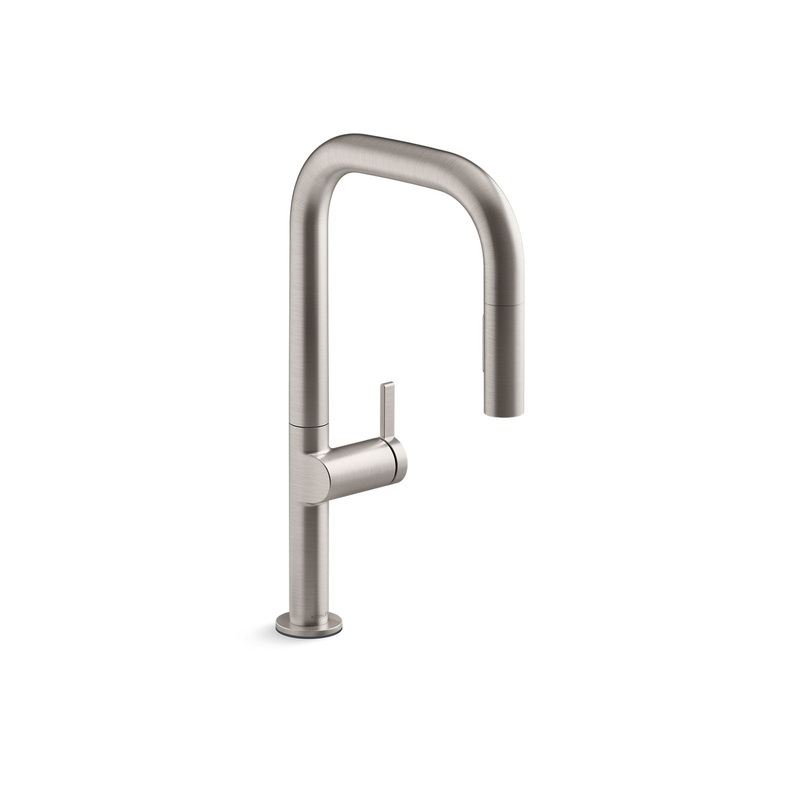 KOHLER K-28269-VS Components Pull-Down Kitchen Sink Faucet With Two-Function Sprayhead - Vibrant Stainless