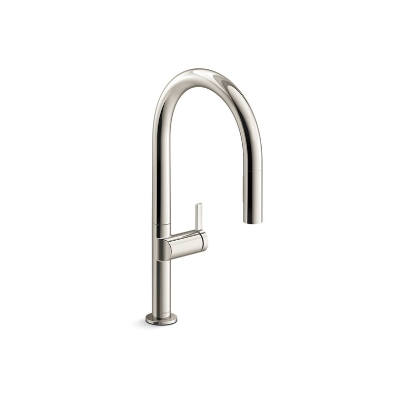 KOHLER K-28270-SN Components Touchless Pull-Down Kitchen Sink Faucet With Two-Function Sprayhead - Vibrant Polished Nickel