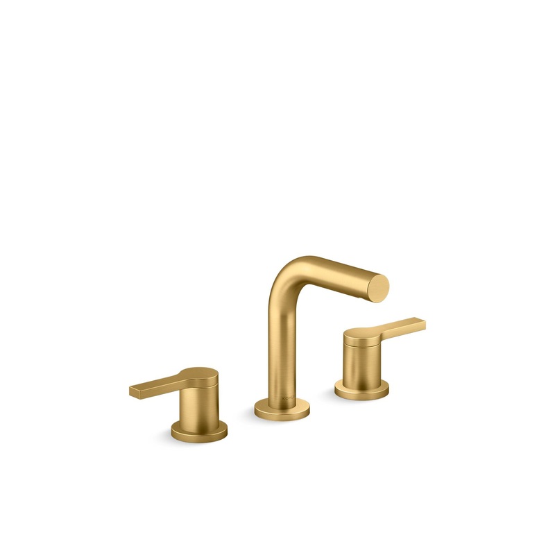 KOHLER K-33592-4K-2MB Elate Widespread Bathroom Sink Faucet, 1.0 Gpm - Vibrant Brushed Moderne Brass