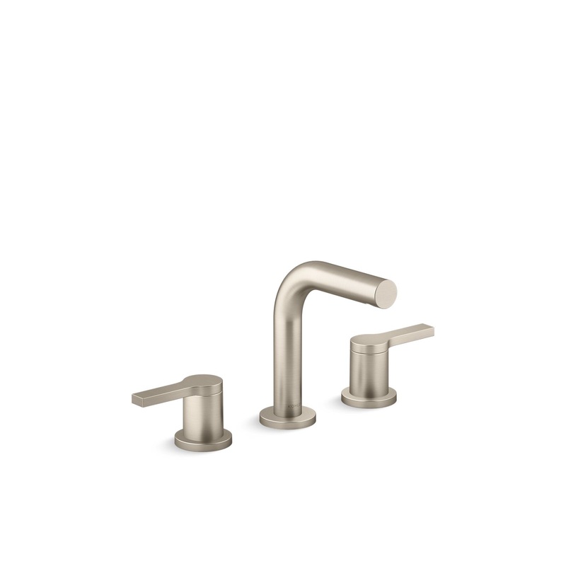 KOHLER K-33592-4K-BN Elate Widespread Bathroom Sink Faucet, 1.0 Gpm - Vibrant Brushed Nickel