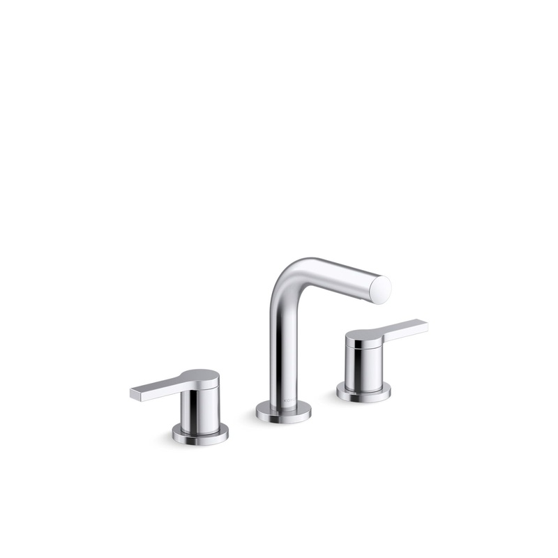 KOHLER K-33592-4N-CP Elate Widespread Bathroom Sink Faucet, 0.5 Gpm - Polished Chrome