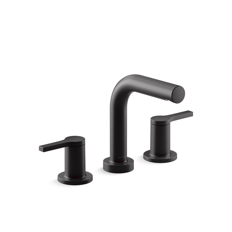 KOHLER K-T33969-4-BL Elate Deck-Mount Bath Faucet Trim - Matte Black