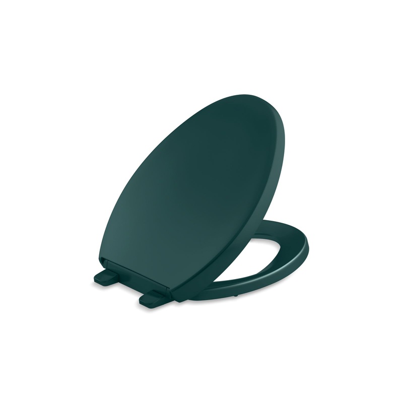 KOHLER K-4008-17 Reveal Quiet-Close Elongated Toilet Seat - Teal