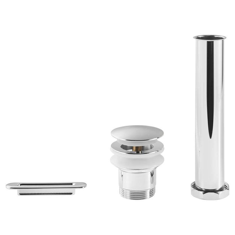 AMERICAN STANDARD 1582000.002, Townsend Freestanding Bathtub Overflow Cover and Drain Kit in Chrome