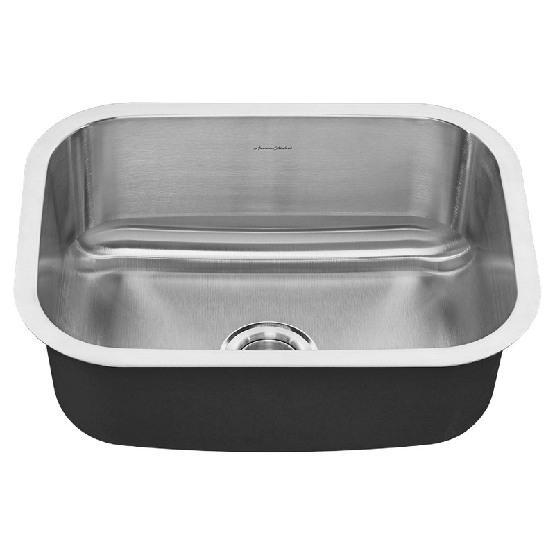 AMERICAN STANDARD 18SB.9231800S.075, Portsmouth 23 x 18-Inch Stainless Steel Undermount Single-Bowl Kitchen Sink in Stainless Stl