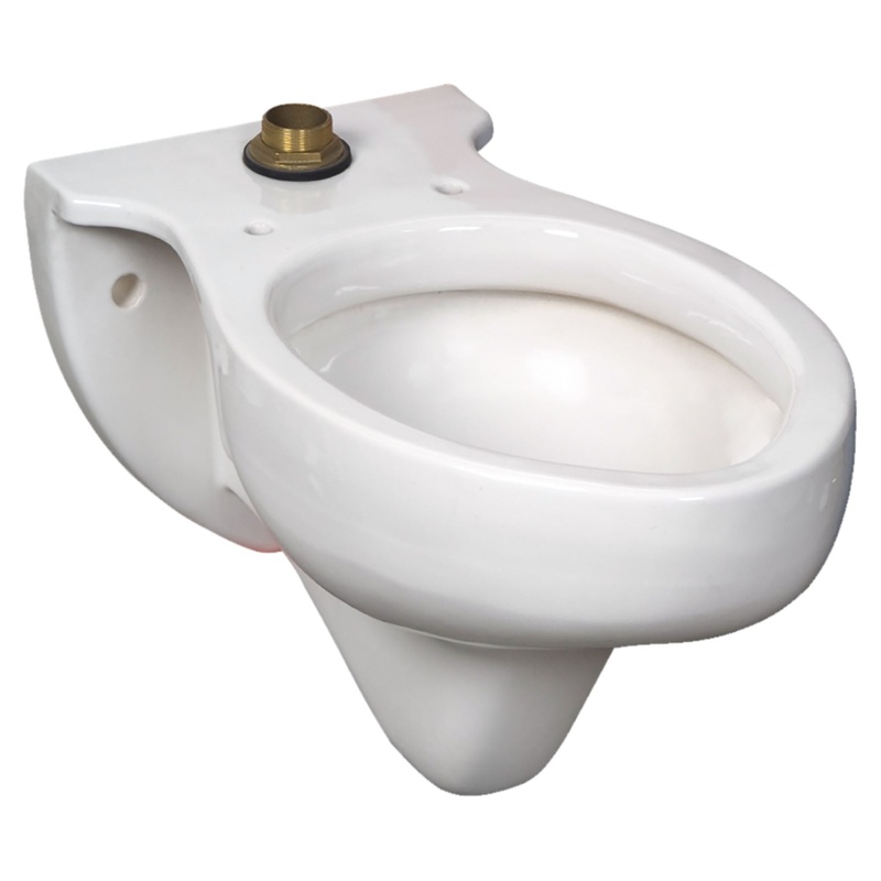 AMERICAN STANDARD 3445J101.020, Rapidway 1.6 gpf/6.0 Lpf Top Spud Elongated Wall-Hung Bowl in White