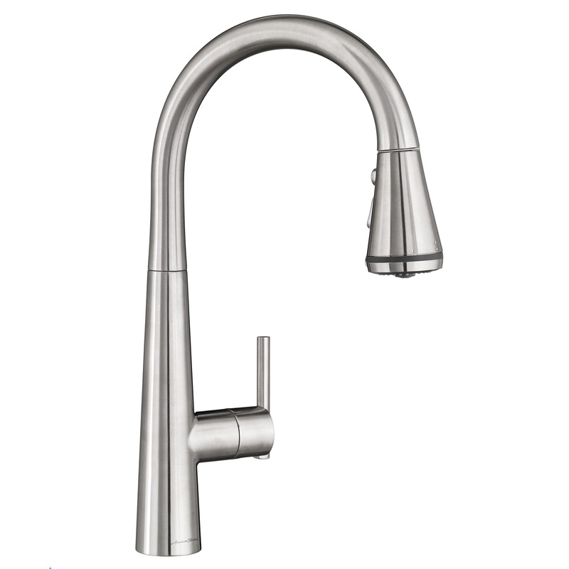 AMERICAN STANDARD 4932300.075, Edgewater Single-Handle Pull-Down Multi Spray Kitchen Faucet 1.8 gpm/6.8 L/min in Stainless Stl