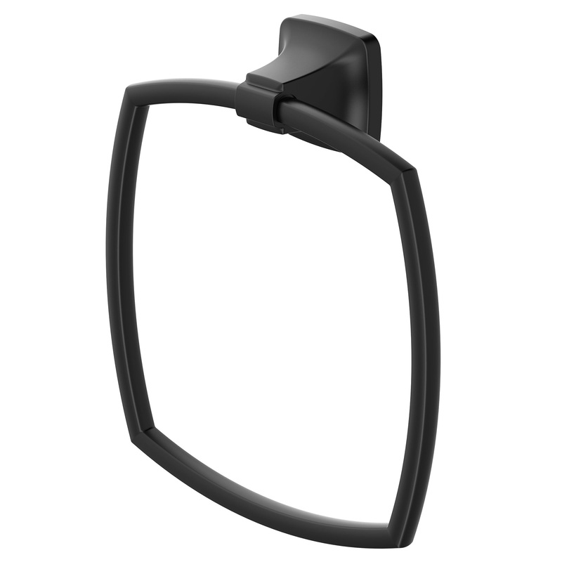 AMERICAN STANDARD 7353190.243, Townsend Towel Ring in Matte Black