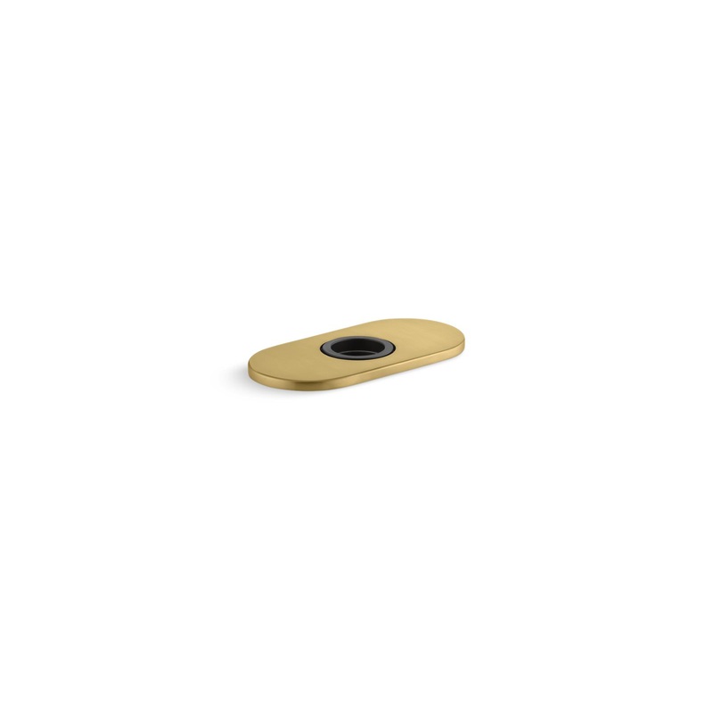 KOHLER K-13478-A-2MB 4" Escutcheon Plate For Insight And Kinesis Faucet - Vibrant Brushed Moderne Brass