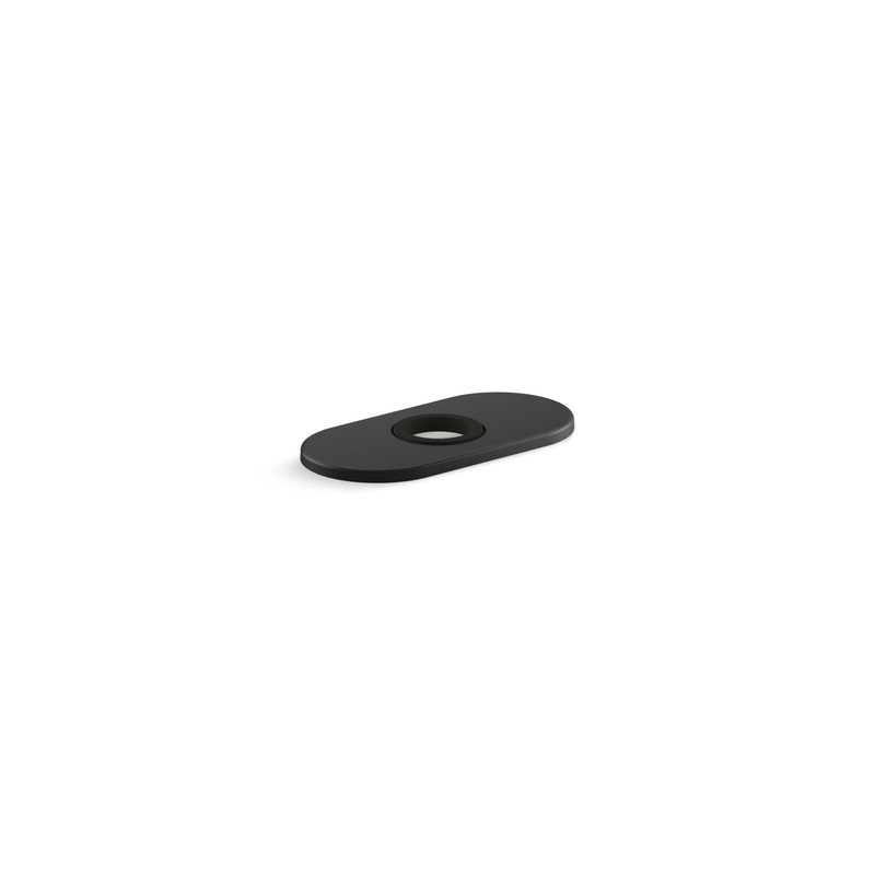 KOHLER K-13478-A-BL 4" Escutcheon Plate For Insight And Kinesis Faucet - Matte Black