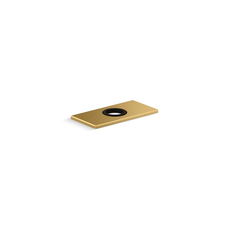 KOHLER K-13478-B-2MB 4" Escutcheon Plate For Insight And Kinesis Faucet - Vibrant Brushed Moderne Brass
