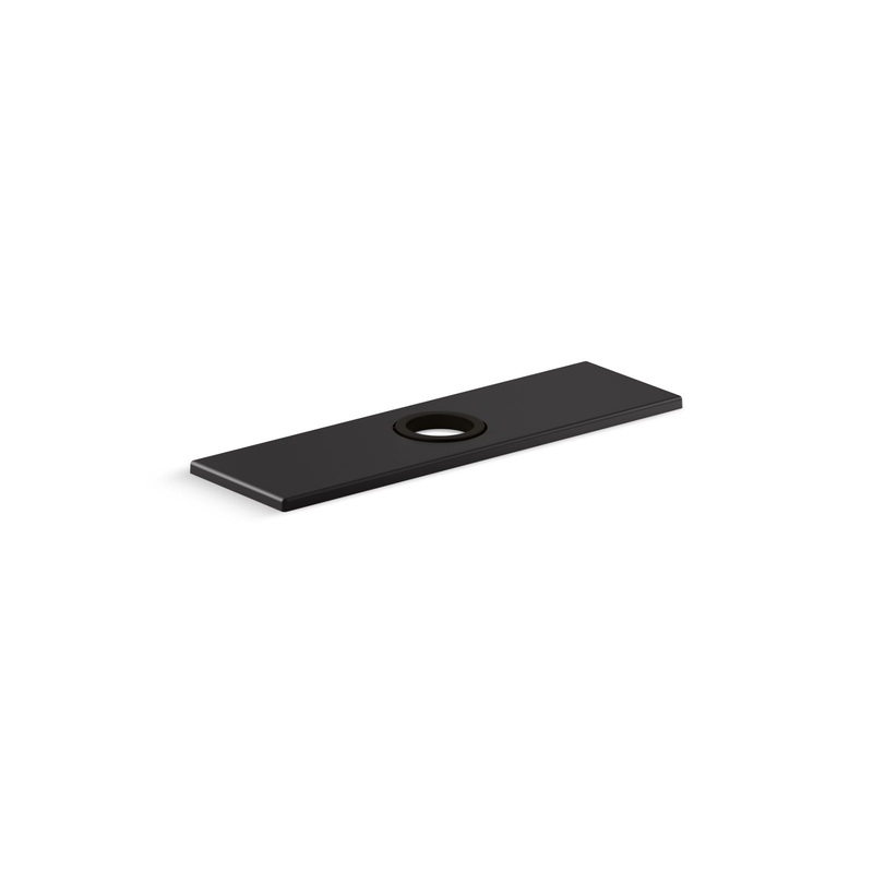 KOHLER K-13479-B-BL 8" Escutcheon Plate For Insight And Kinesis Faucet - Matte Black