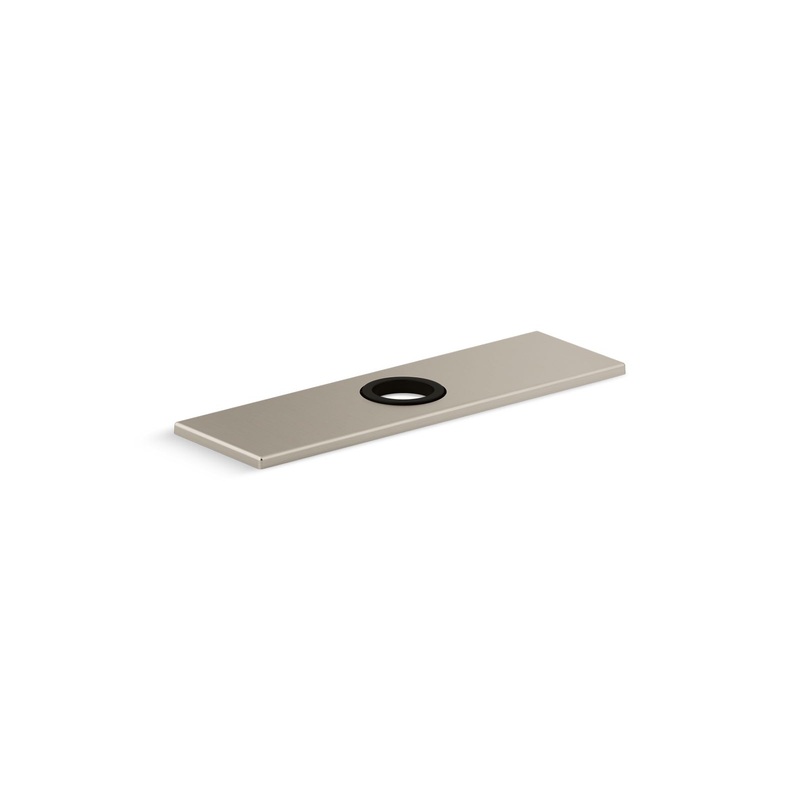 KOHLER K-13479-B-BN 8" Escutcheon Plate For Insight And Kinesis Faucet - Vibrant Brushed Nickel