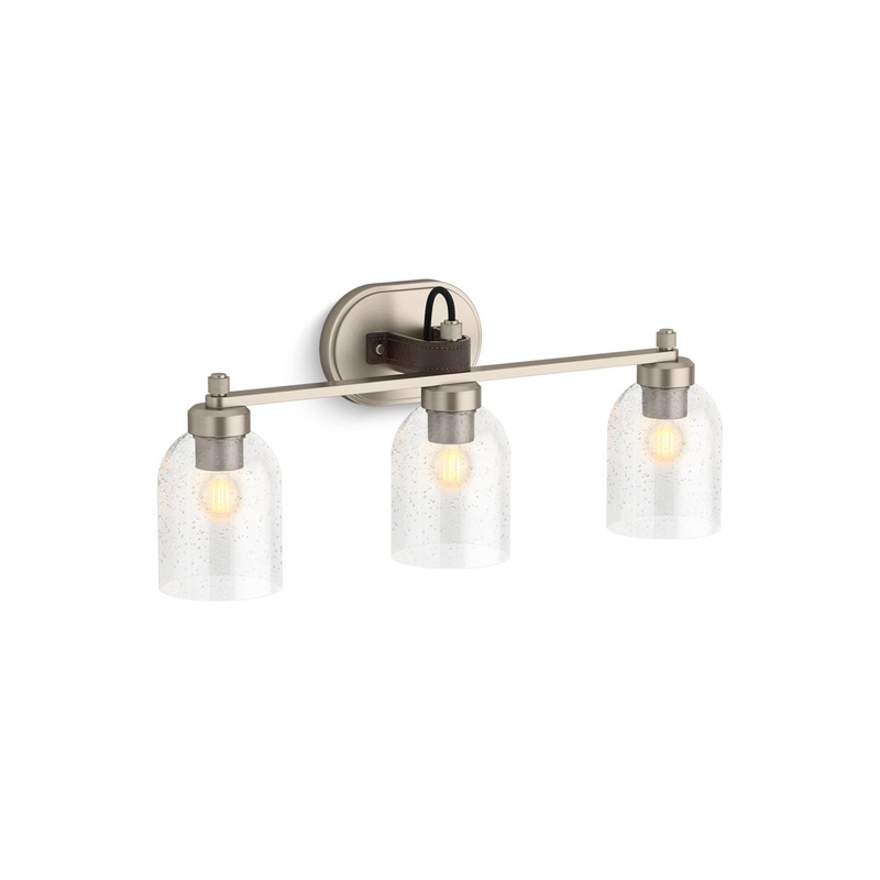 KOHLER K-38418-SC03-BNL Tannage Three-Light Sconce In Brushed Nickel