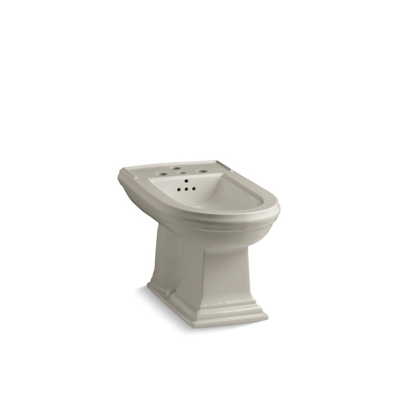 KOHLER K-4886-G9 Memoirs Vertical Spray Bidet With 4 Faucet Holes In Sandbar