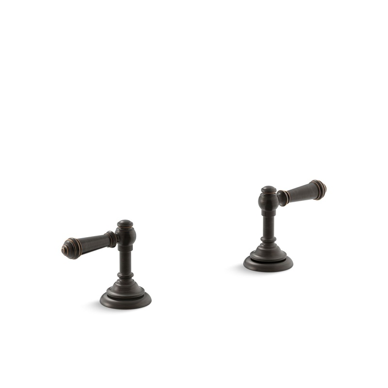 KOHLER K-98068-4-2BZ Artifacts Lever Bathroom Sink Faucet Handles In Oil-Rubbed Bronze