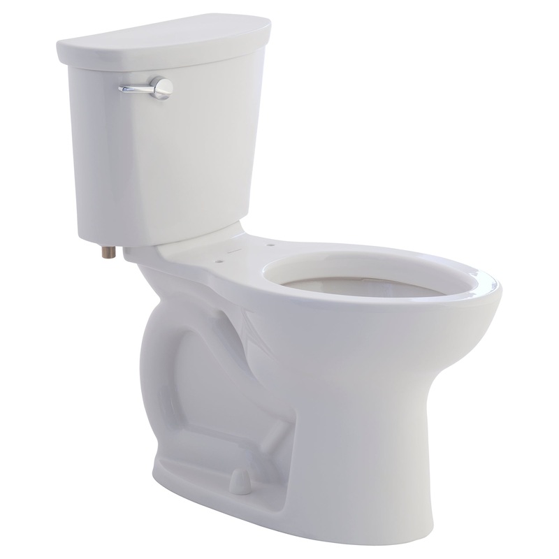 AMERICAN STANDARD 215FA104.222, Cadet PRO Two-Piece 1.28 gpf/4.8 Lpf Compact Chair Height Elongated Toilet Less Seat in Linen