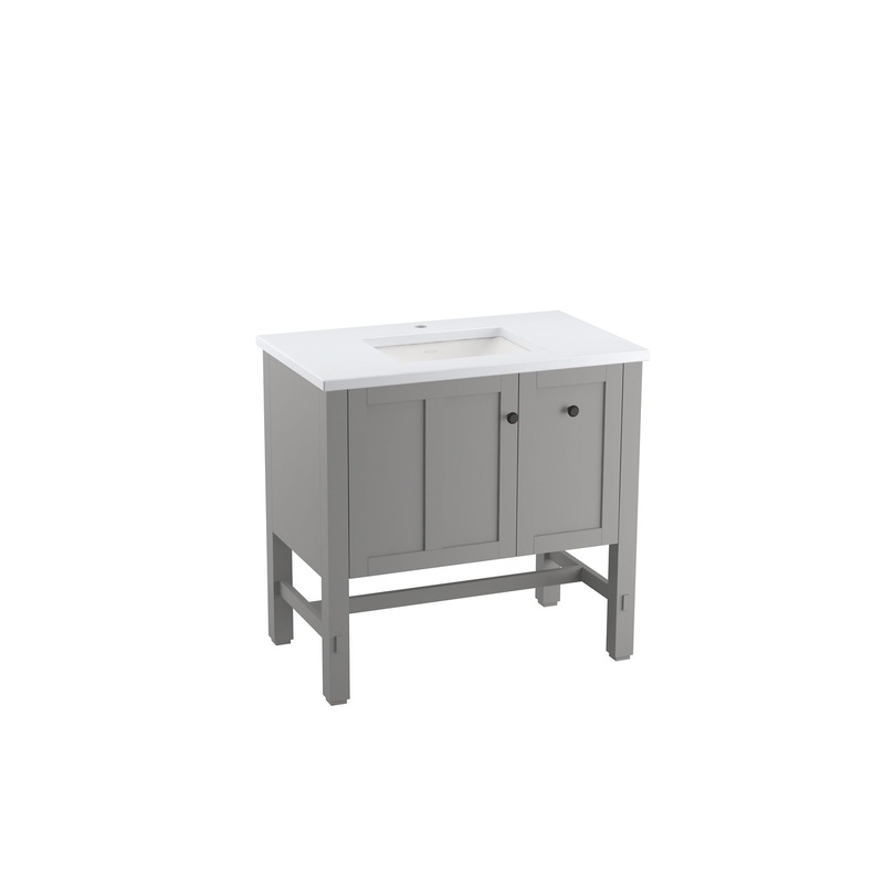 KOHLER K-5288-1WT Tresham 36" Bathroom Vanity Cabinet In Mohair Grey