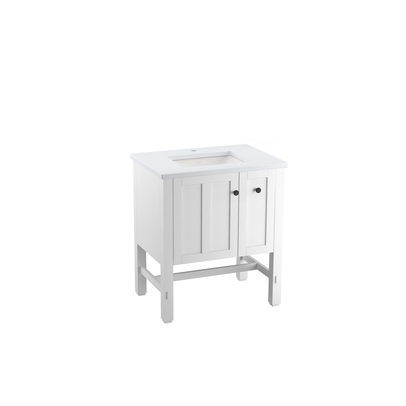 KOHLER K-5289-1WA Tresham 31" Bathroom Vanity Cabinet In Linen White