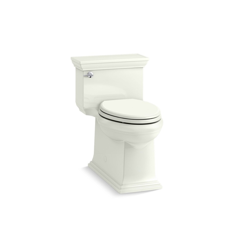 KOHLER K-6428-NY Memoirs Stately One-Piece Compact Elongated Toilet With Skirted Trapway, 1.28 Gpf In Dune