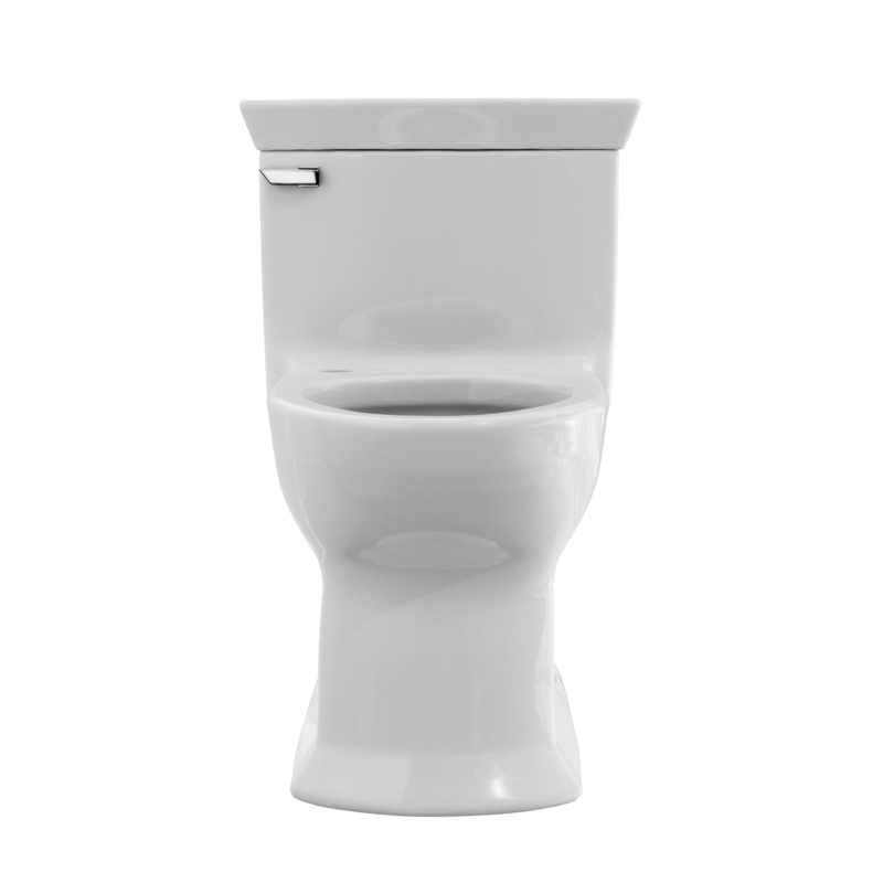 TOTO CST964CEFGAT40#01 Soiree One Piece Elongated 1.28 Gpf Universal Height Skirted Toilet With Cefiontect - Cotton White