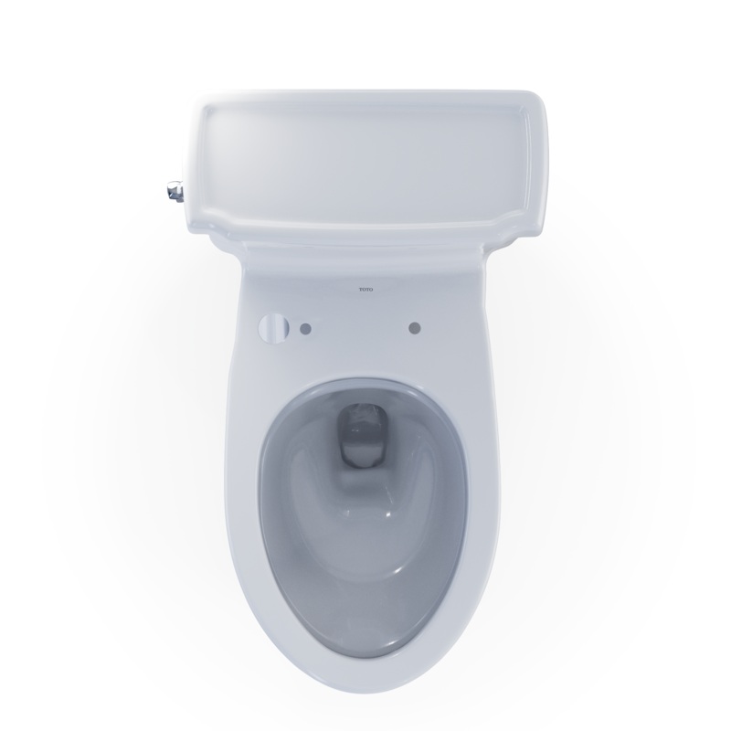 TOTO CST974CEFGAT40#01 Eco Guinevere Washlet+ Ready Elongated 1.28 Gpf Universal Height Skirted Toilet With Cefiontect - Cotton White