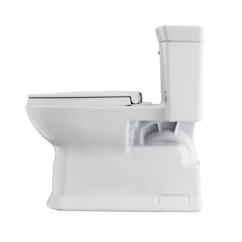 TOTO MS964124CEFG#01 Soiree One Piece Elongated 1.28 Gpf Universal Height Skirted Toilet With Cefiontect - Cotton White