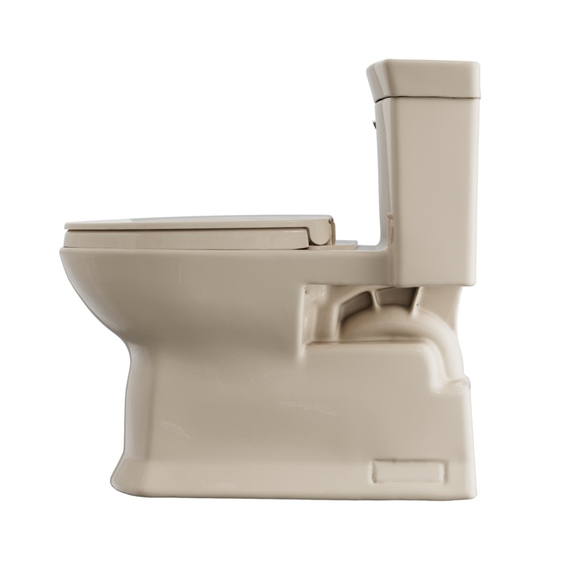 TOTO MS964124CEFG#03 Soiree One Piece Elongated 1.28 Gpf Universal Height Skirted Toilet With Cefiontect - Bone