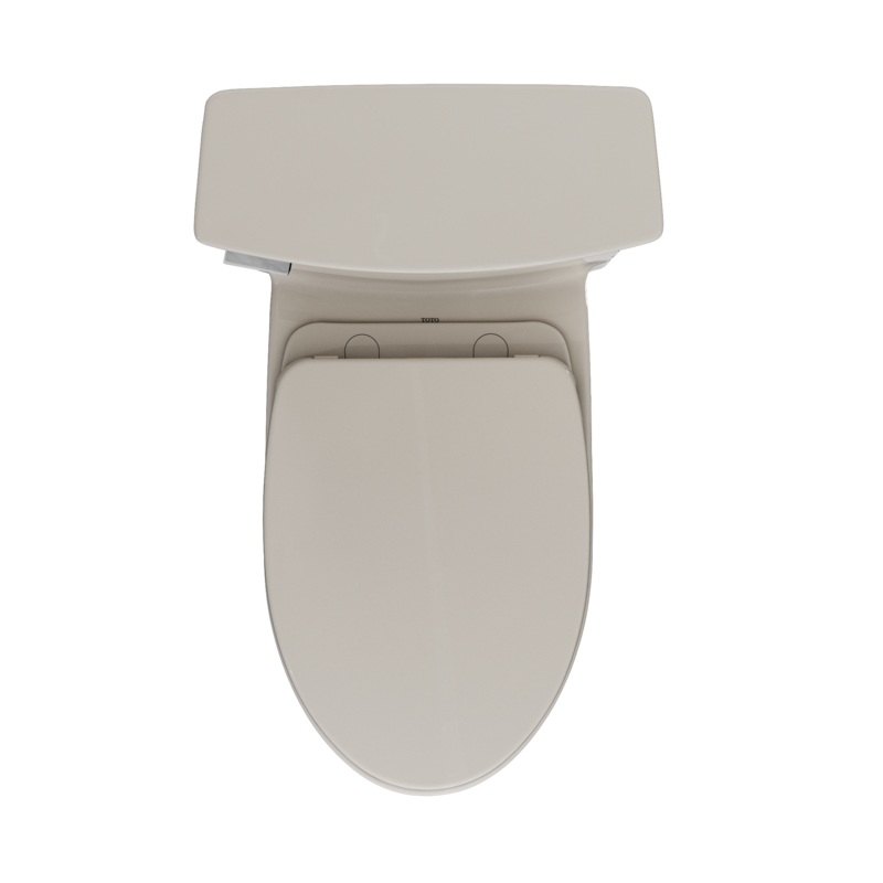 TOTO MS964124CEFG#12 Soiree One Piece Elongated 1.28 Gpf Universal Height Skirted Toilet With Cefiontect - Sedona Beige