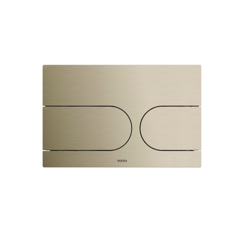 TOTO YT990#N Nickel Push Button Plate For Neorest In-Wall Tank Unit - White