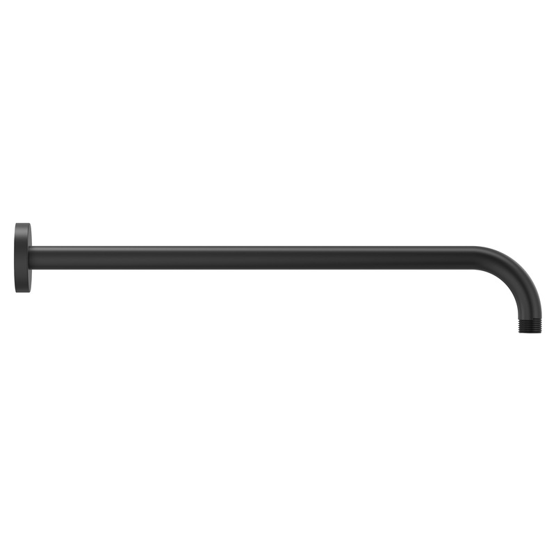 AMERICAN STANDARD 1660118.243, 18-Inch Wall Mount Right Angle Showerhead Arm in Matte Black