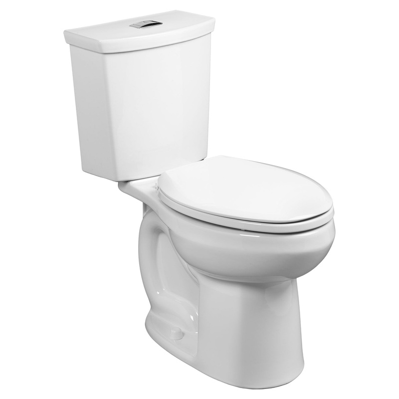 AMERICAN STANDARD 2886518.020, H2Option Two-Piece Dual Flush 1.28 gpf/4.8 Lpf and 0.92 gpf/3.5 Lpf Chair Height Elongated Toilet With Liner Less Seat in White