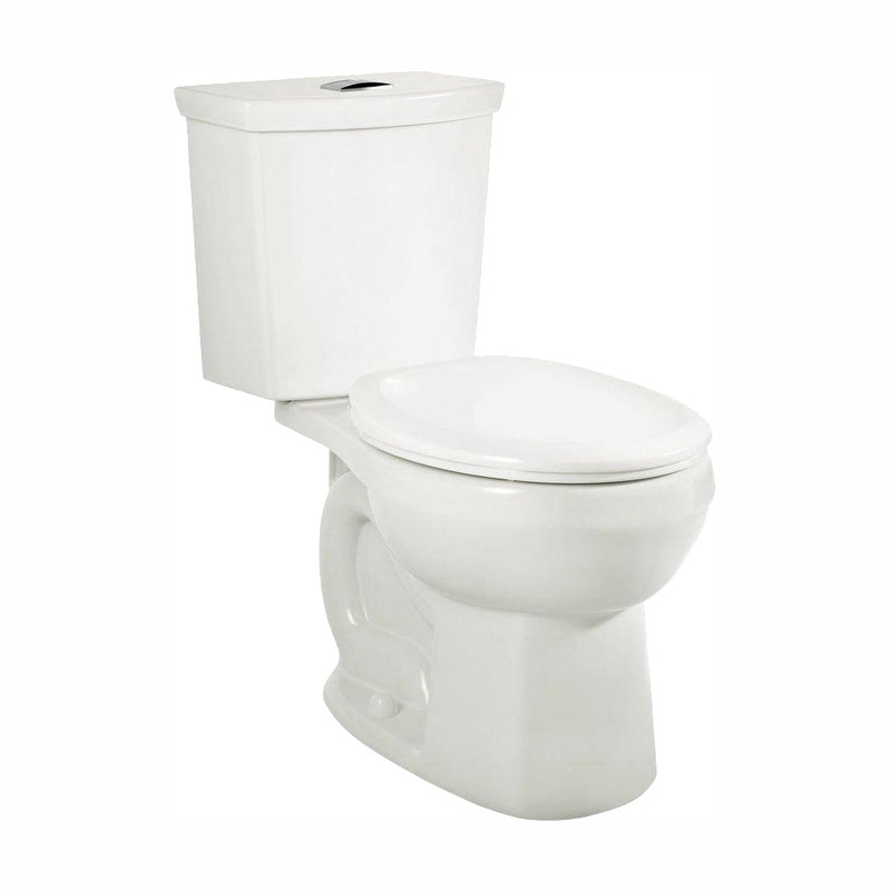 AMERICAN STANDARD 2887518.020, H2Option Two-Piece Dual Flush 1.28 gpf/4.8 Lpf and 0.92 gpf/3.5 Lpf Standard Height Elongated Toilet With Liner Less Seat in White
