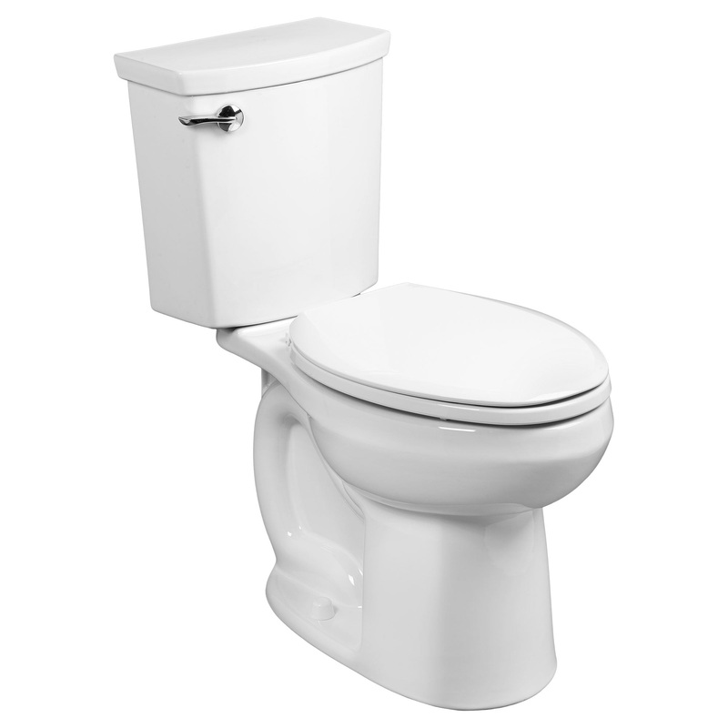 AMERICAN STANDARD 288CA114.020, H2Optimum Two-Piece 1.1 gpf/4.2 Lpf Standard Height Elongated Toilet Less Seat in White