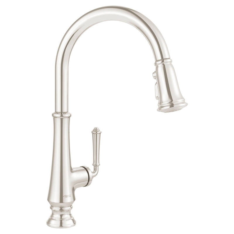 AMERICAN STANDARD 4279300.013, Delancey Single-Handle Pull-Down Dual Spray Function Kitchen Faucet 1.5 gpm/5.7 L/min in Polished Nickel