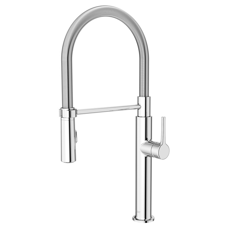 AMERICAN STANDARD 4803350.002, Studio S Semi-Pro Pull-Down Dual Spray Kitchen Faucet With Spring Spout in Chrome