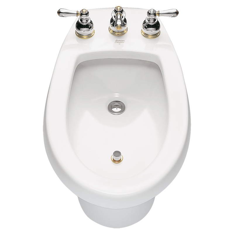 AMERICAN STANDARD 5023100.020, Cadet Three-Hole Deck Mount Fitting Bidet Bowl in White