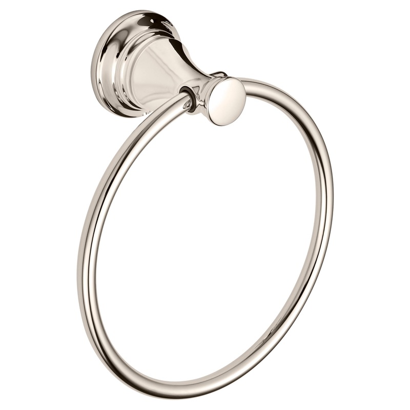 AMERICAN STANDARD 7052190.013, Delancey Towel Ring in Polished Nickel