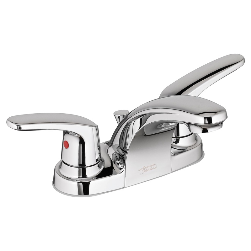 AMERICAN STANDARD 7075202.002, Colony PRO 4-Inch Centerset 2-Handle Bathroom Faucet 1.2 gpm/4.5 Lpm With Lever Handles in Chrome