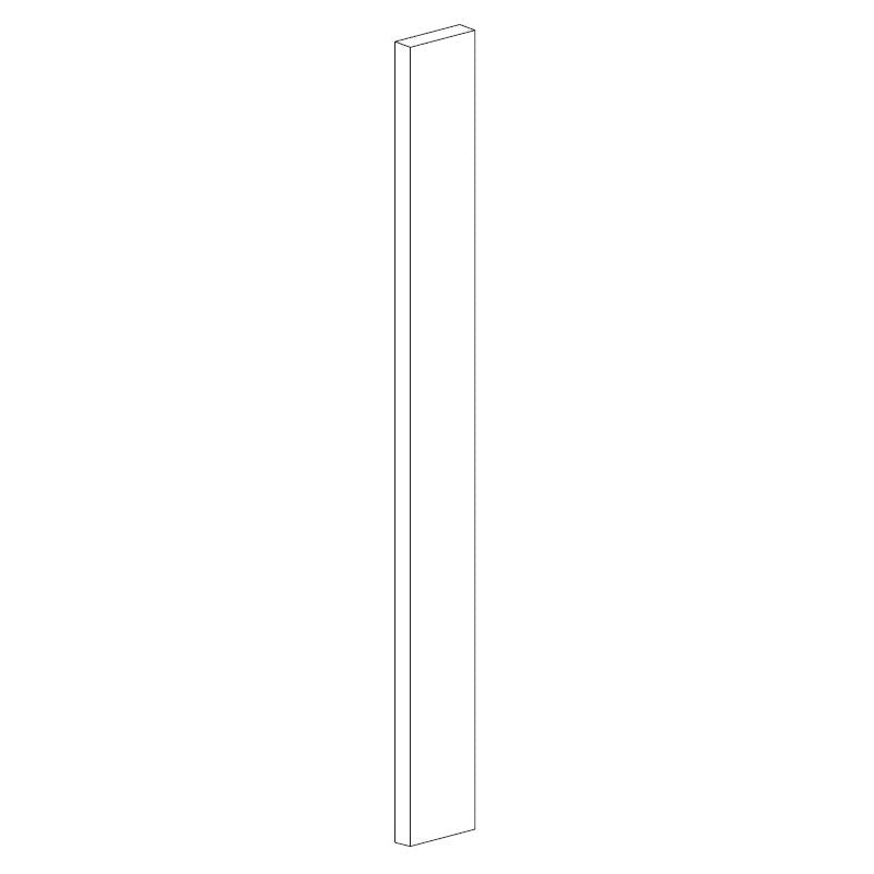 BERTCH F3T-BW 3" Wide Filler Strip for Vanities - White