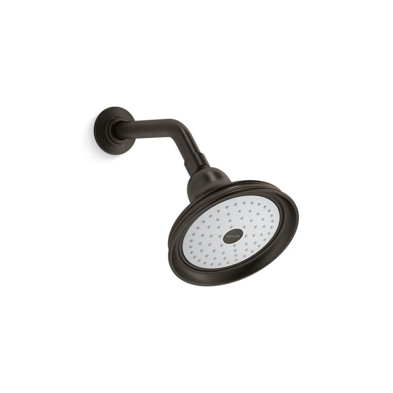 KOHLER K-10590-AK-2BZ Bancroft Single-Function Showerhead, 2.5 Gpm In Oil-Rubbed Bronze