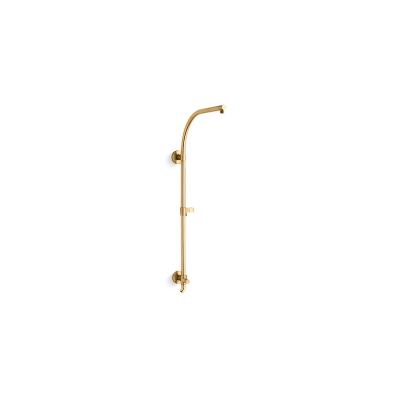KOHLER K-45209-2MB Hydrorail-R Arch Bath/Shower Column In Vibrant Brushed Moderne Brass