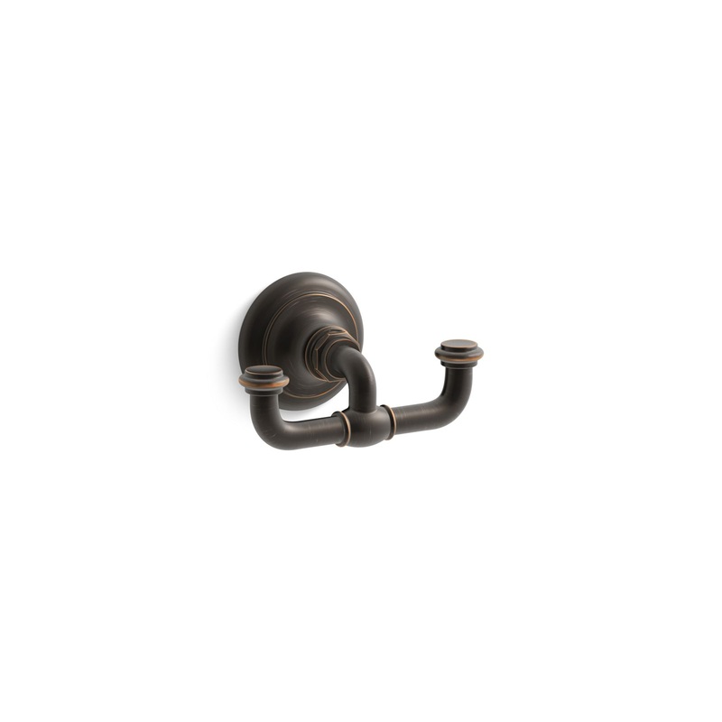 KOHLER K-72572-2BZ Artifacts Double Robe Hook In Oil-Rubbed Bronze