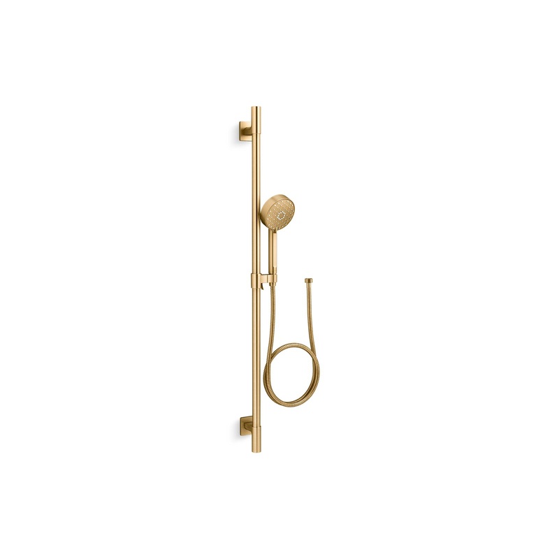 KOHLER K-99898-G-2MB Awaken G110 36" Three-Function Handshower Kit, 1.75 Gpm In Vibrant Brushed Moderne Brass