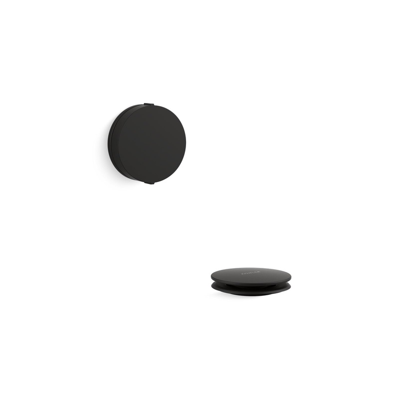 KOHLER K-T37392-BL Pureflo Rotary-Turn Bath Drain Trim In Matte Black