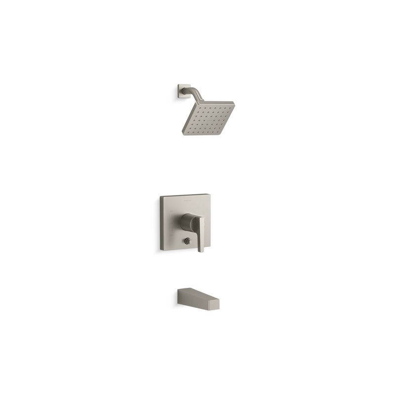 KOHLER K-T99763-4-BN Honesty Rite-Temp Bath And Shower Trim Kit With Push-Button Diverter, 2.5 Gpm In Vibrant Brushed Nickel