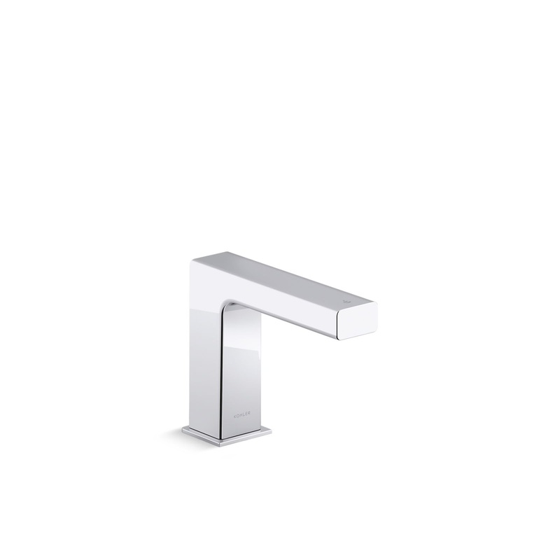 KOHLER K-103S37-SANA-CP Strayt Touchless Faucet With Kinesis Sensor Technology And Temperature Mixer, Ac-Powered In Polished Chrome