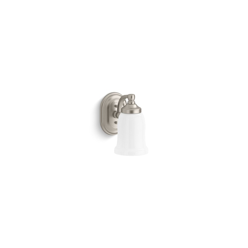 KOHLER K-11421-BNL Bancroft One-Light Sconce In Brushed Nickel